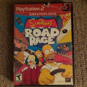 Simpsons greatest hits road rage ps2 game